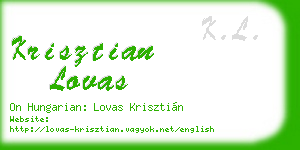 krisztian lovas business card