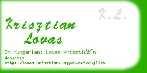 krisztian lovas business card